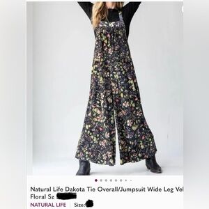 NATURAL LIFE Multicolor Floral Wide-Leg Jumpsuit